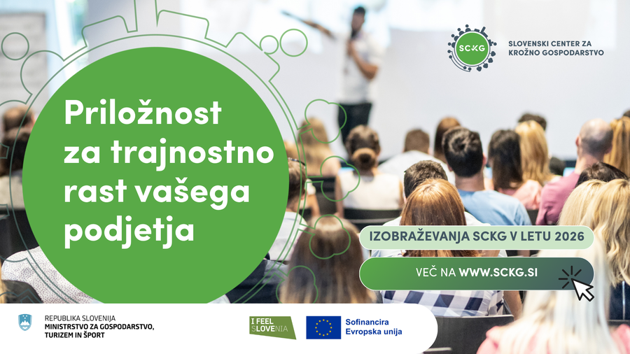 Izobraževanja Slovenskega centra za krožno gospodarstvo za MSP v letu 2026: Priložnost za trajnostno rast vašega podjetja